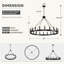 Lustre de style campagnard de 40 po à 20 lumières Wagon Wheel Chandeliers |