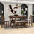 6 - Person Four Leg Dining Set-1171073562-1171073565-1171073564