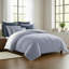 Walker Ticking Stripe Indigo/White Cotton Duvet Cover Set-1451282191