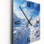 Horloge murale Winter Snowy Horizon Landscape I - Paysages-647397998