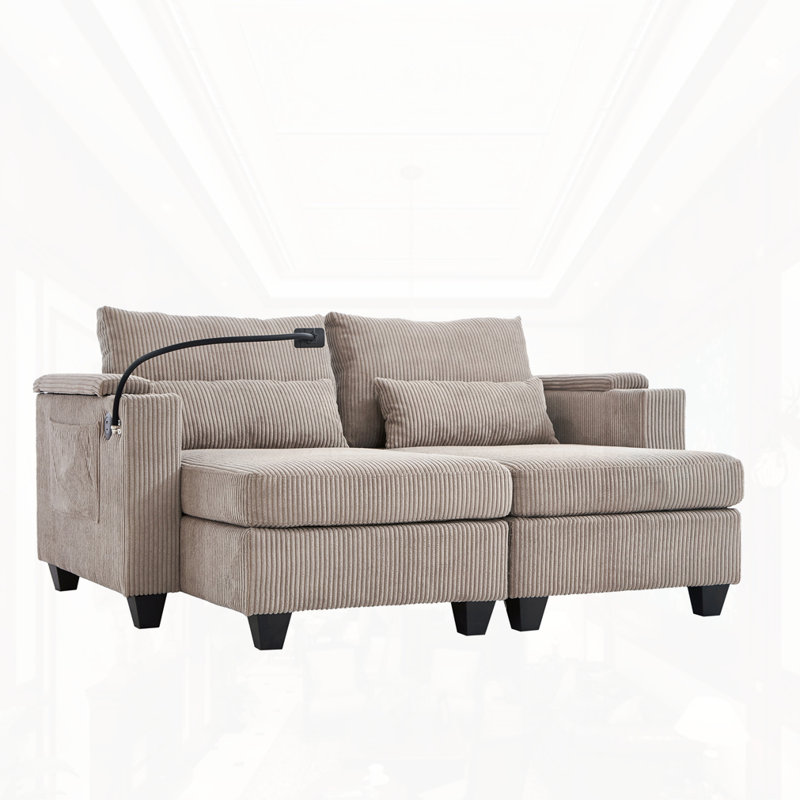 Méridienne convertible, Brun