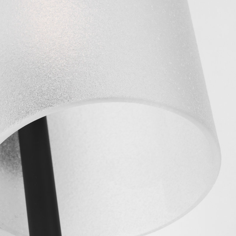 Trace 1 - Light LED Armed Sconce, Nightshade Black