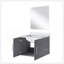 Meuble-lavabo simple moderne 24 po X P 22 po P, comptoir en marbre de culture et Miroir-1679934940