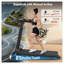 Tapis roulant pliable avec inclinaison de 8% et moteur de 3 HP pour la salle de gym à domicile