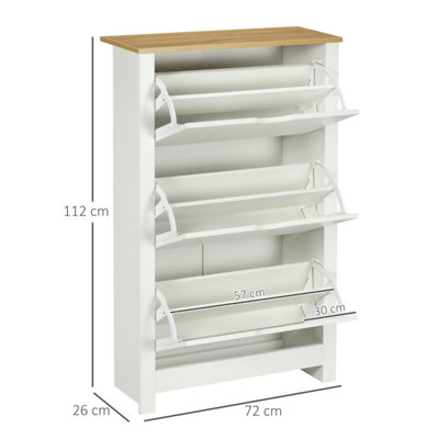 18 Pair Flip Down Shoe Storage