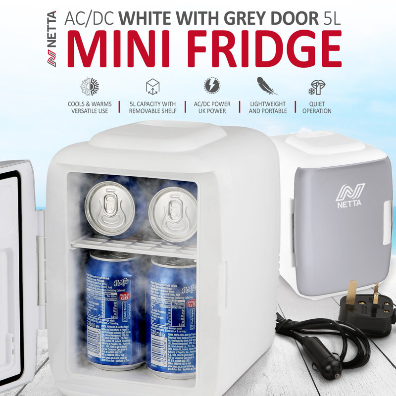 NETTA 5L Mini Fridge - For Bedroom, Skincare, Office with Cooling And Warming Function