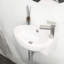 Lavabo de salle de bain mural en céramique blanche, 16 po x 11 po, à faible absorption d'eau, résistant aux acides, l 16,5 po x l 11 po, fixé aux taches et au ternissement