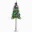Arbre de Noël artificiel de 6 pi avec 6 lumières, blanc chaud ou lumières DEL colorées, base en acier