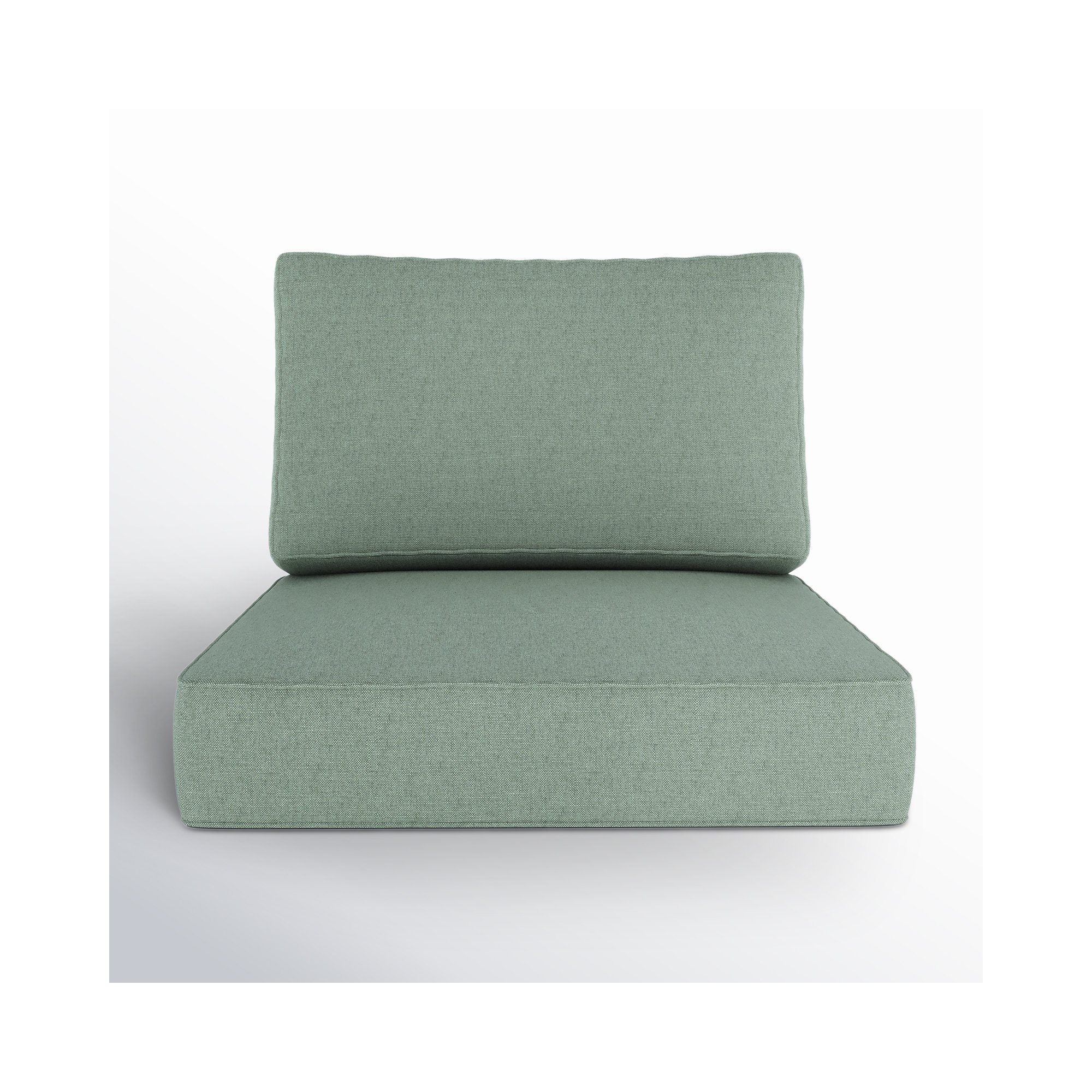 Outdoor Sunbrella Seat/Back Cushion, Canvas Spa Sunbrella® Canvas