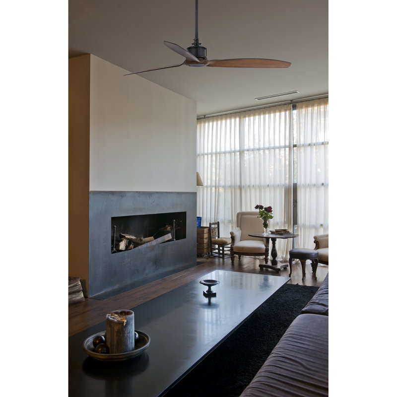 Greenwood 128cm Ceiling Fan, Black/Wood