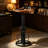 Dining table Pine Round Solid Wood Top with Iron Base Dining Table-86560745