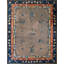 Tapis chinois à motif floral antique gris