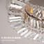 Crystal Chandeliers Ceiling Light 225 Crystal Pendants