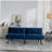 Navy Blue Convertible Folding Modern sofa Bed-1065516266