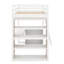 Lit mezzanine simple avec tablettes et bureau-292896958
