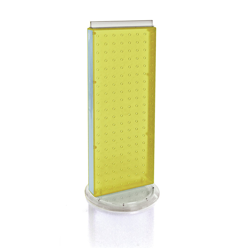 Revolving 8"W x 20.625"H Pegboard Counter Display