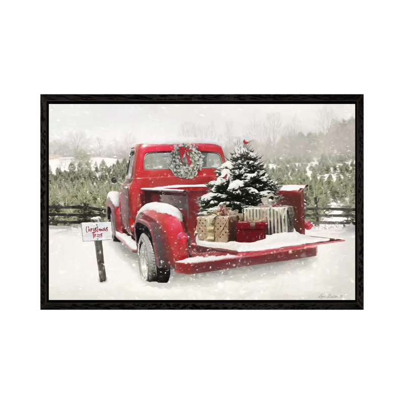 Truck Full Of Presents by Lori Deiter - Print on Canvas, Black Framed, 101.6 cm H x 66.04 cm W