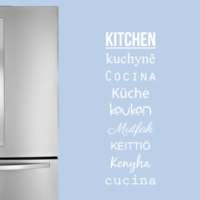Décalcomanie murale mots pour la cuisine