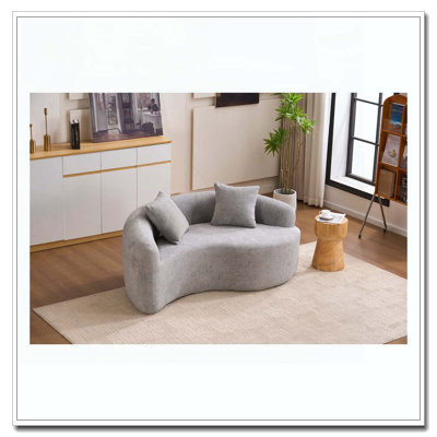 Canapé modulaire courbé