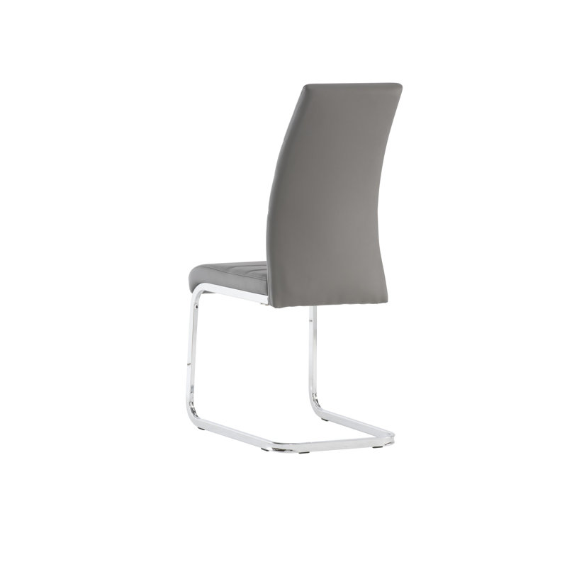 Ilana 46cm H Upholstered Side Chair, Grey, 1