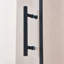 Porte de douche pivotante simple 30 à 31,5 po x H 75 po, alliage d'aluminium, verre trempé clair de 1/4 po (6 mm) de large épaisseur.
