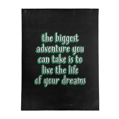 Quotes Chenille Indoor Rug