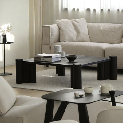 Wabi-sabi imported solid oak tea table
