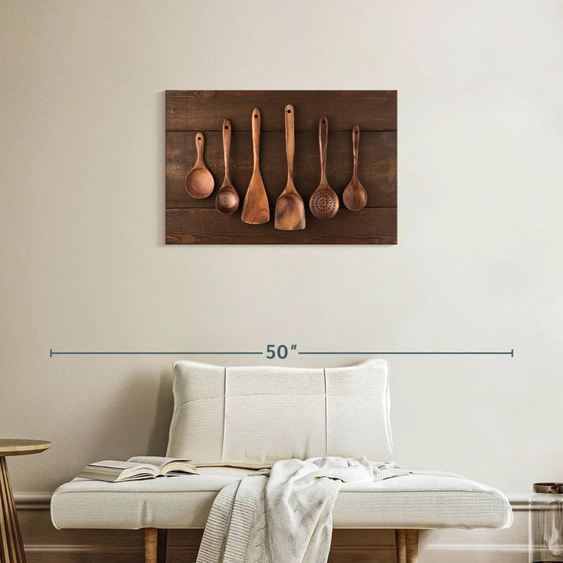 Senne Wooden Kitchen Utensils, 20" H x 30" W