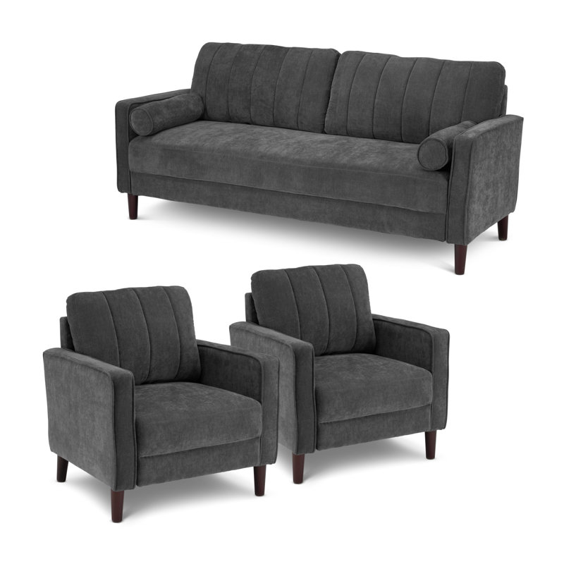 Canapé 77 W avec fauteuil d'appoint 32 W - ensemble de 2