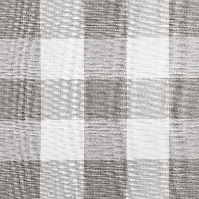 Skookum Cotton Striped Tailored Cafe Curtain, 30" W x 24" L, Gray/White