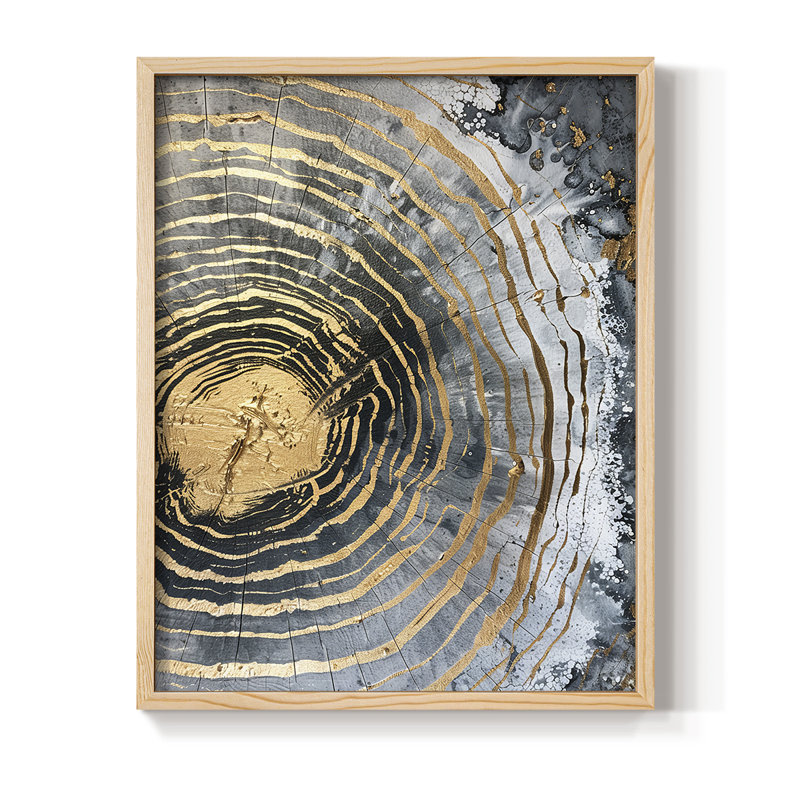 Reproduction encadrée ABSTRACT Series CCxxxiii - bois massif, H 11 po x l 9 po