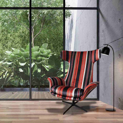 Alexandia Velvet Swivel Armchair
