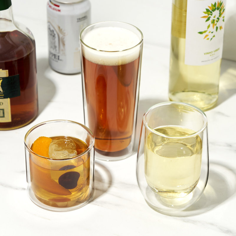 Double-Walled Wine Glasses