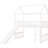 White Twin Size Loft Bed With Slide - Modern And Practical. Spacious Play Area. Frame. Assembly Tools Included. No Box Spring Required In Save Space Inspire Creativity. Pinewood. High Guardrail For .