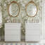 Ensemble de meuble-lavabo double 60 po avec deux lavabos en céramique et 4 tiroirs-2013411444
