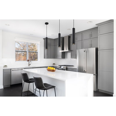 Jabien 1-Light Dimmable Aluminum Pendant