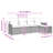 vidaXL Garden Sofa Set Grey Poly Rattan-211648393
