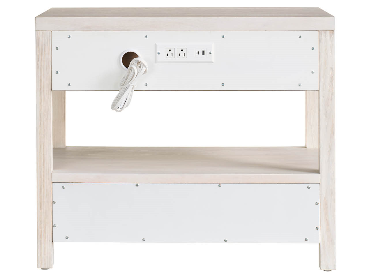 Baxley 33" Oak Nightstand, Ivory