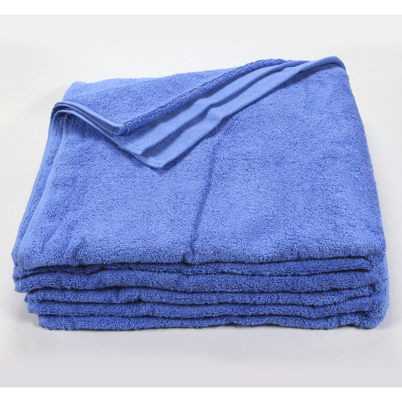 Ensemble de serviettes de plage 100% coton 6 pièces GOP, Bleu amiral
