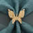 Gold Butterfly Napkin Ring Set of 4 with textured wings Design for Elegant Dining Table Decor