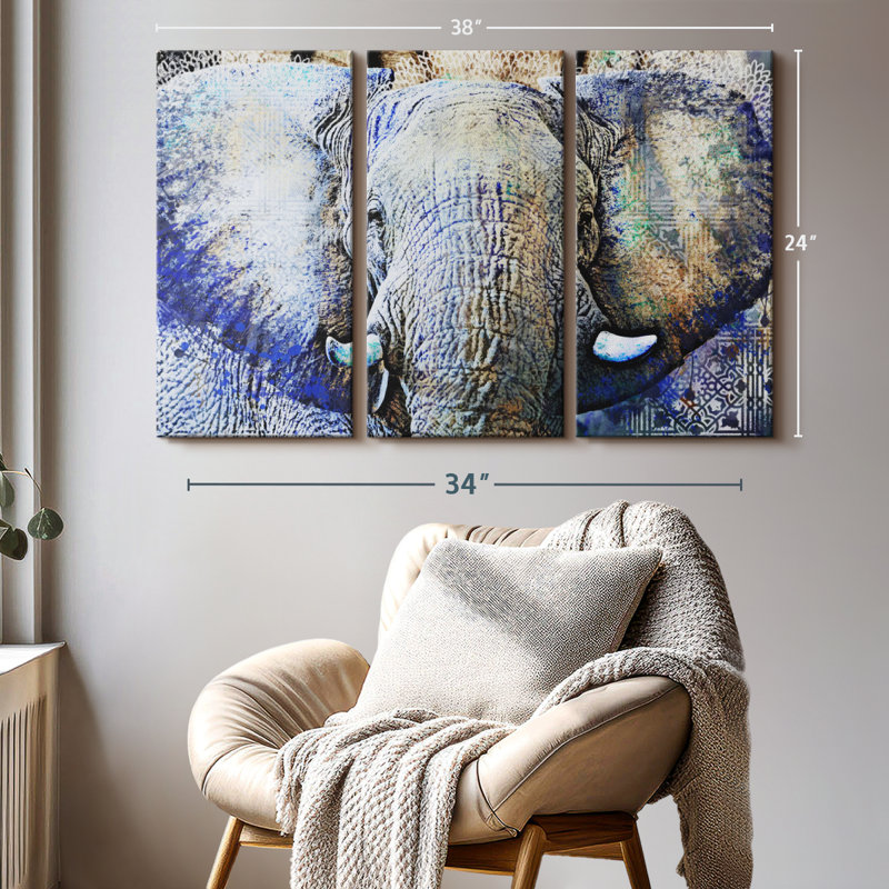 " Elephant Tree ", 24" H x 38" W x 1.25" D