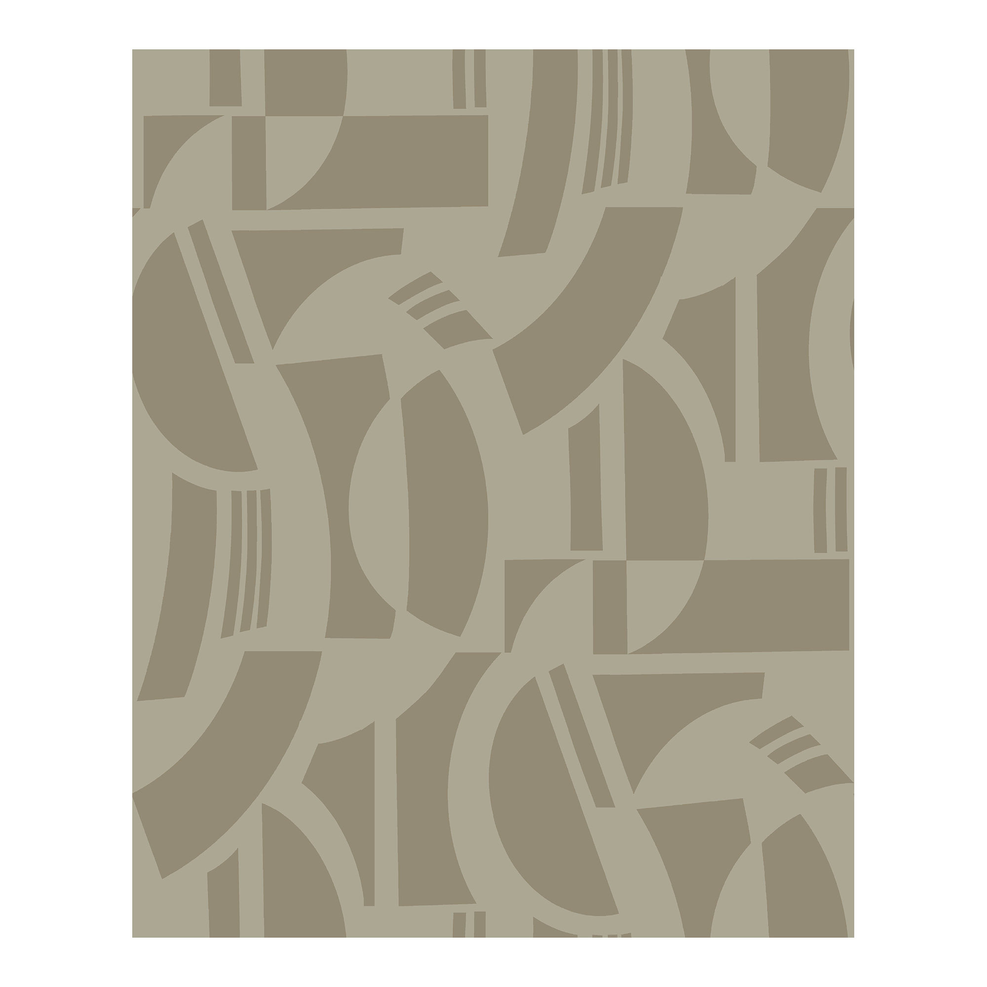 Carter Geometric Flock Wallpaper, Brown