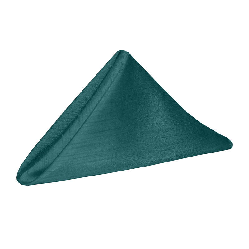 Atharv Silk Square Napkin, Turquoise
