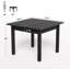 Table de salle à manger carrée de taille moyenne, esthétique et fonctionnelle pour les cuisines modernes et les petits espaces