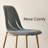 Cleckley 4 - Person Dining Table Sets With 39.4'' Round Table & 4 Upholstered Fabric Chairs-98980721