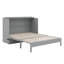 Lit escamotable double, lit escamotable double en bois avec grands tiroirs-2117535953