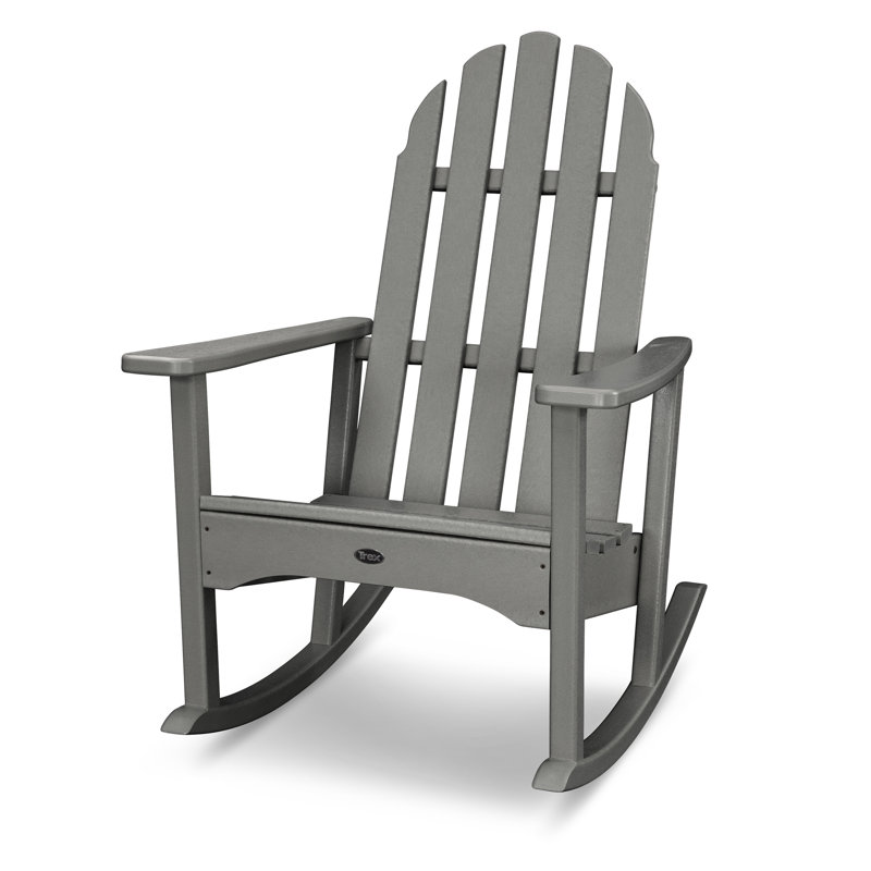 TREX Outdoors Cape Cod Adirondack Rocking Chair, Stepping Stone
