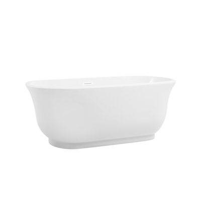 Chaylynn 59'' x 28'' Soaking Acrylic Bathtub