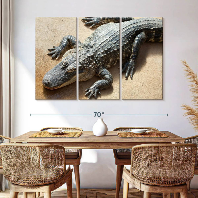 Alligator, 42" H x 65" W