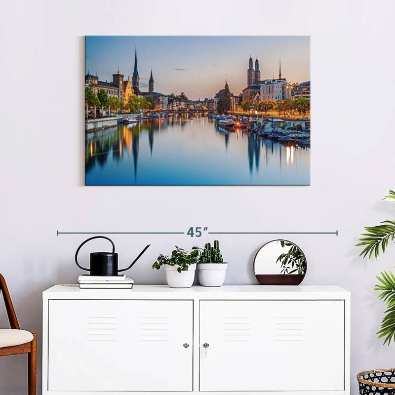 Kavia Limmat River, 24" H x 36" W